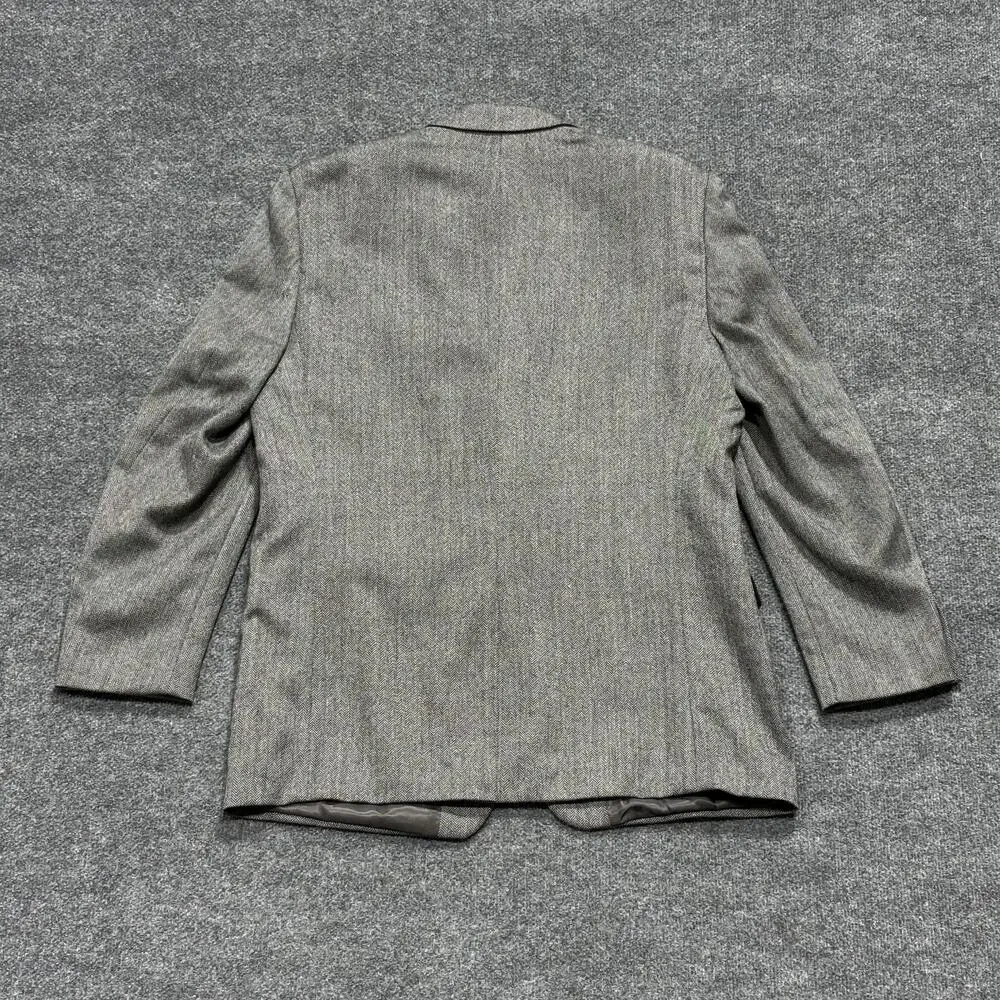 Lauren Ralph Lauren Blazer Mens 44L Wool Herringbone Sport Coat Jacket Classic